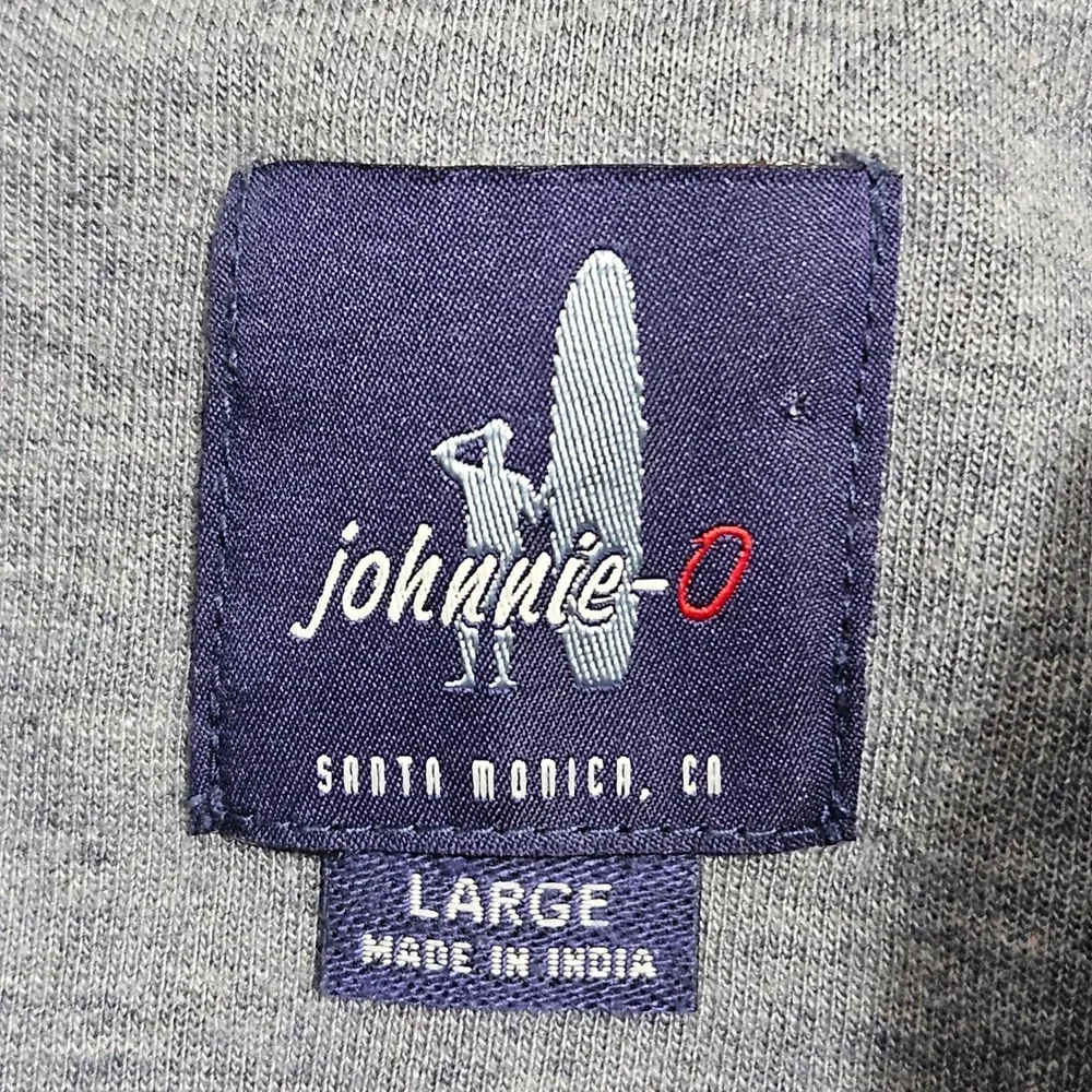 Johnnie-O Quarter Zip Pullover Large Pine Green JMKO1460 Embroidered Logo